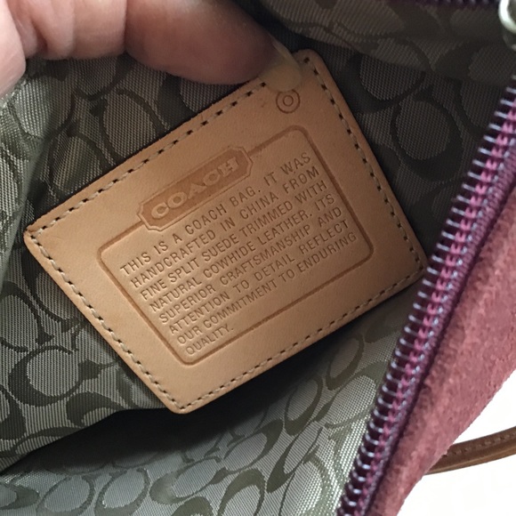 COACH SUEDE WRISTLET - Picture 7 of 15